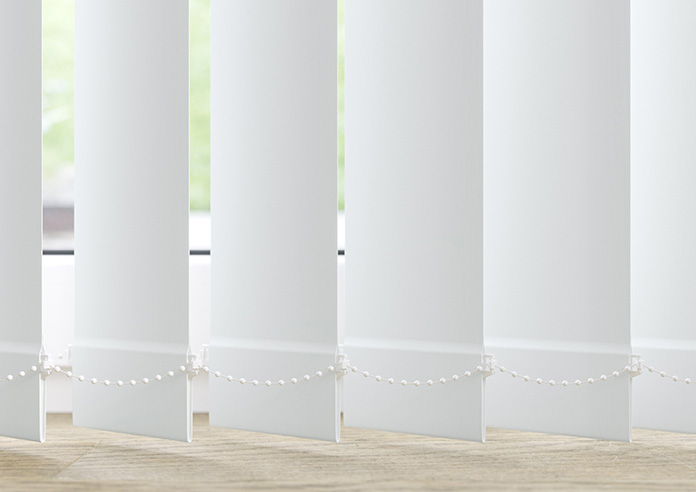 Trinity (FR Blackout), Silk White - Vertical Blind - Image 4